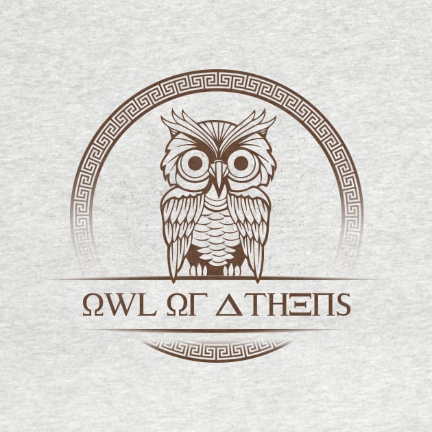 'Owl Of Athens' Awesome Athens Greek Mythology Gift by ourwackyhome